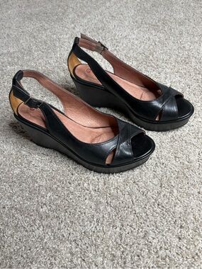 Corso Como Leather Wedges